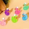 100/50 Stuks Glow In Dark Verpleegster Eend Beeldje Feeën Tuin Decoratie Diy Micro Landschap Fluorescerend Nachtlampje Miniature Accessoires