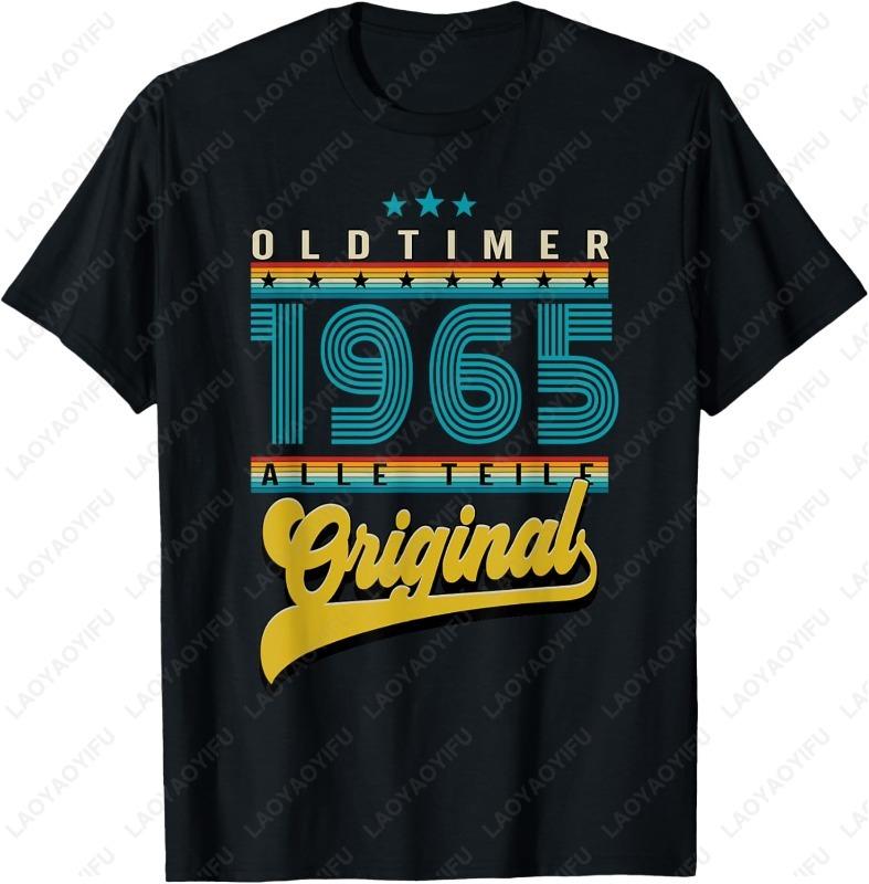 1965 Birthday Gift 1965 Vintage Car TShirt Summer Fashion Shortsleev Funny Print Men Women Cotton Tee Casual Comfortable Tops