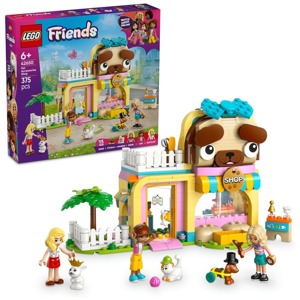LEGO Friends Магазин аксессуаров для питомцев Конструктор для детей 6-9 лет Образовательный игровой набор 42650