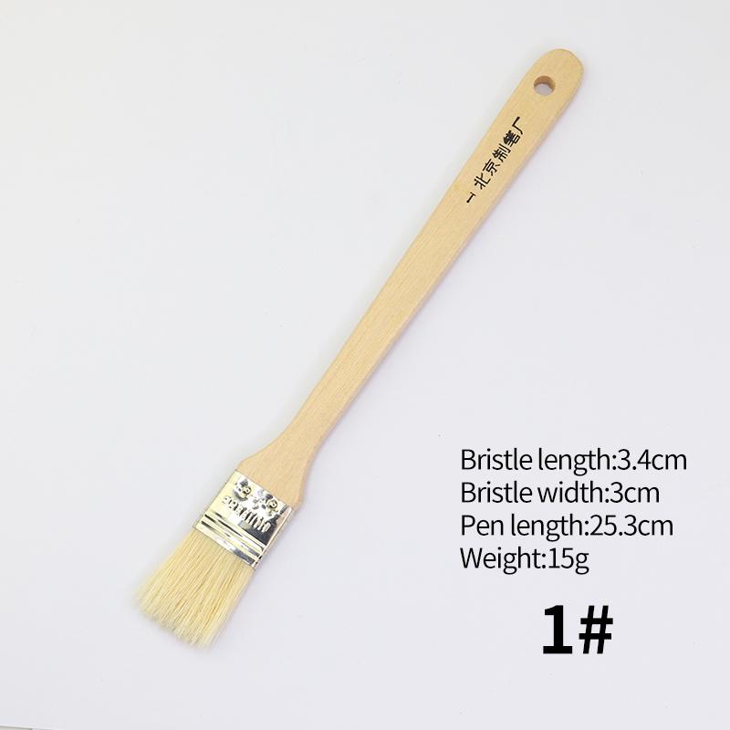 1Pc Wooden Handle Paint Brush Acrylic Watercolor Gouache Wall Oil Drawing Artist Student Painting Art Supplies