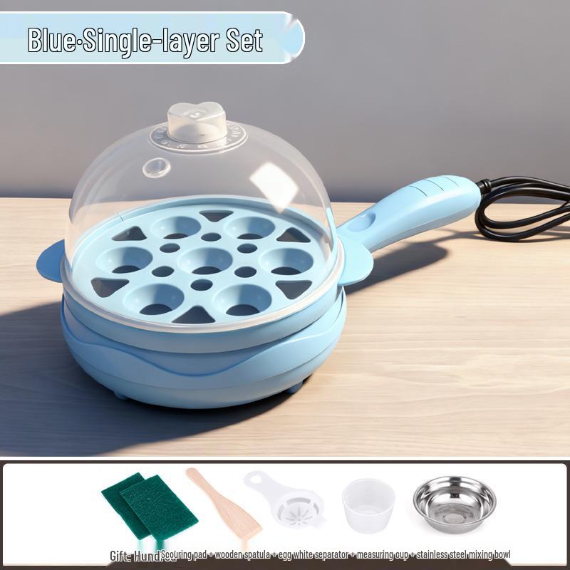 Canxiang Non-Stick Electric Frying Pan: Poached Eggs, Dumplings, Pot Stickers & Breakfast Cooker