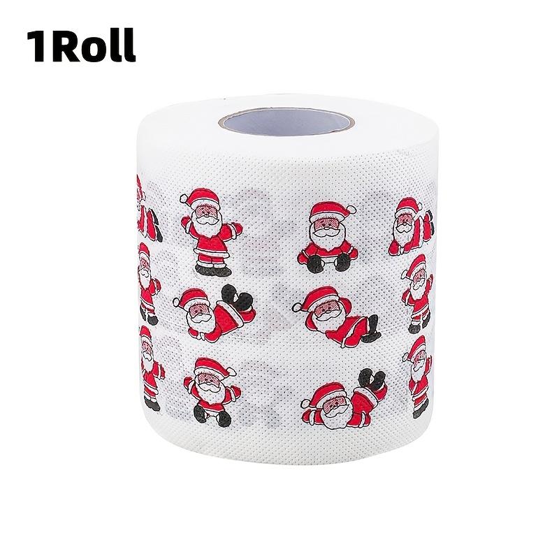 

1/3 шт. Рождественская туалетная бумага Санта Праздничный рулон ткани для праздничных торжеств Вечеринка Дом Ужин Ванная Декор Бумажные полотенца