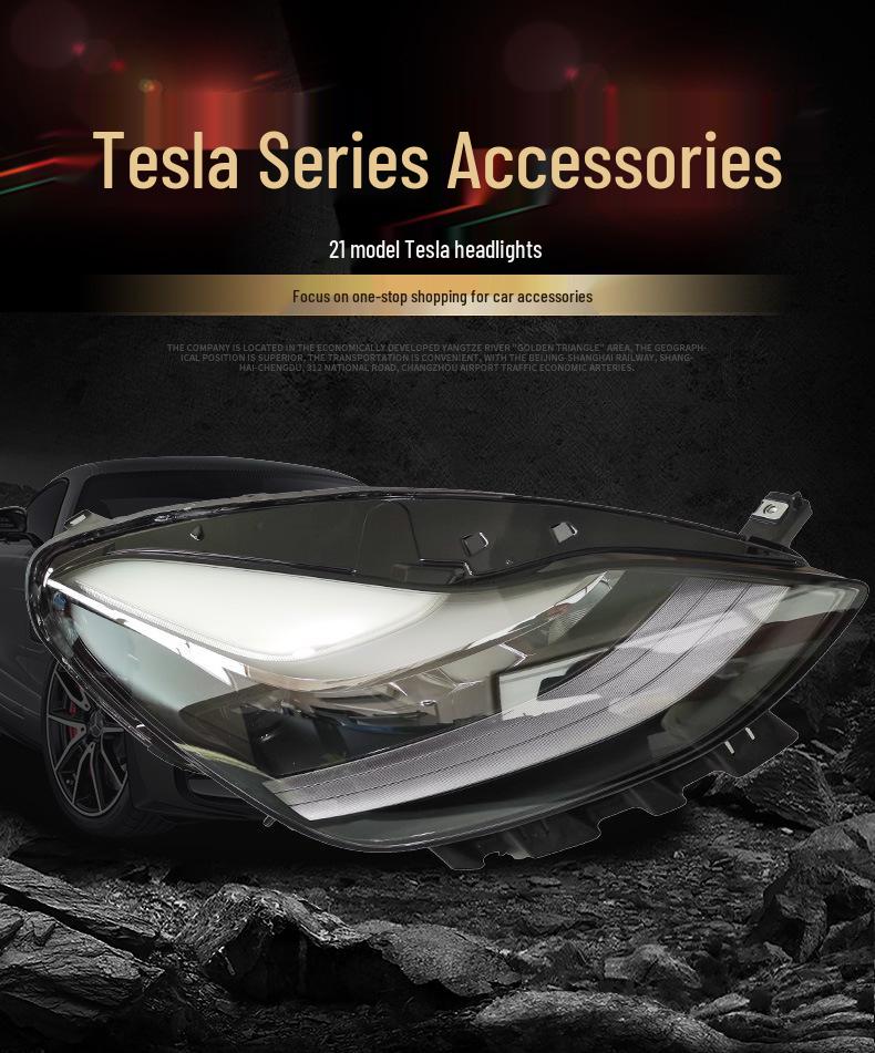 Compatible with Tesla Model 3 Headlight Part 1077371-00-C (2019-2021)