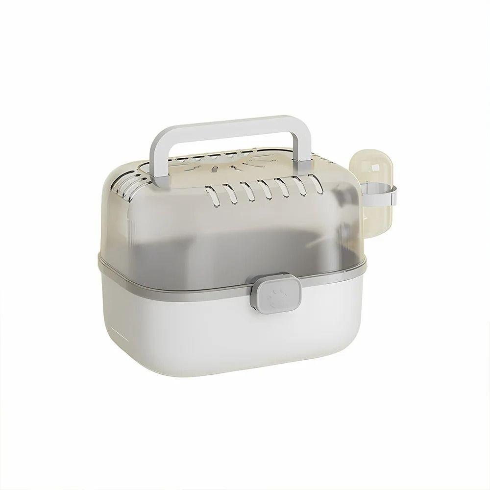 Secure Latches Small Pet Cage Escape-Proof Guinea Pig Handheld Case Hamster Travel Carrier  Outdoo