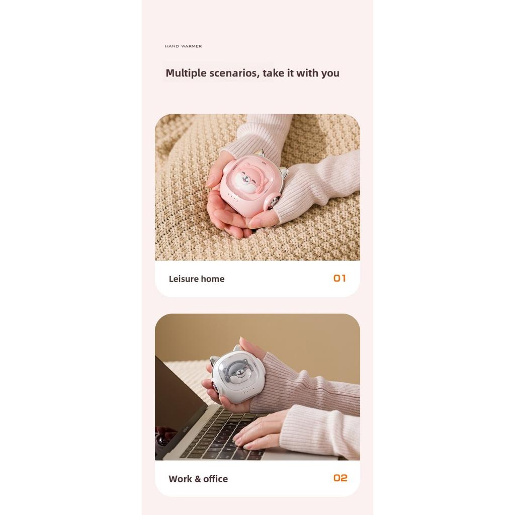 Plush Rechargeable Hand Warmer, Hand-held USB Mini Cute Hand Warmer Gift