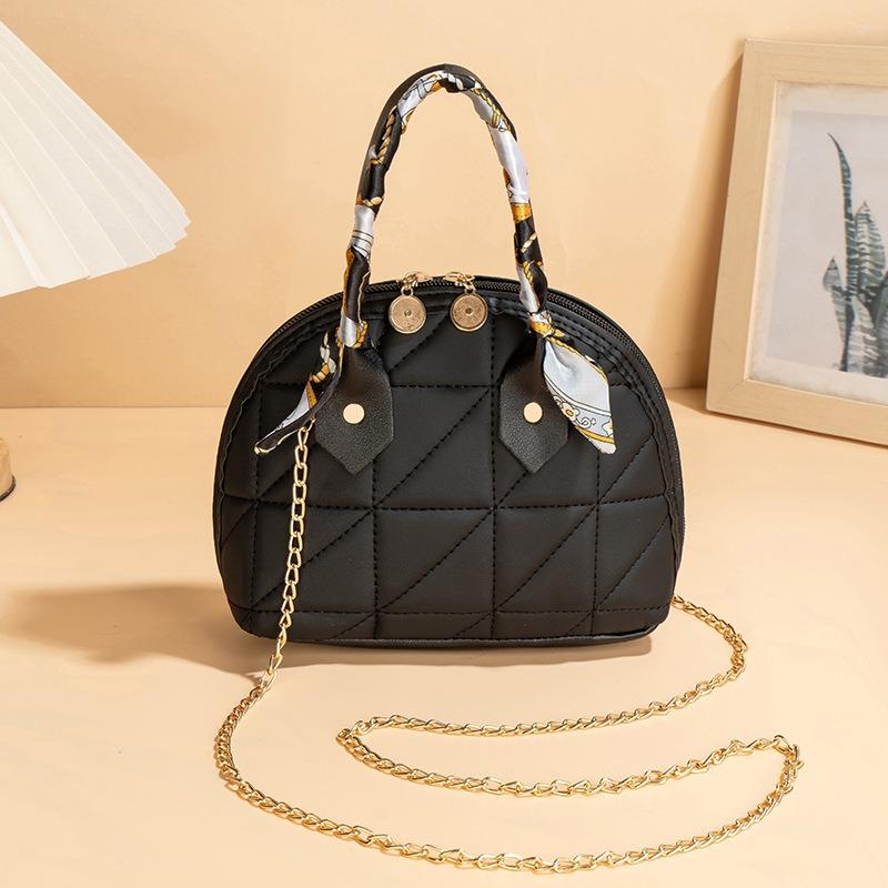 Bag New Fashion Casual Women's Bag Niche Design Rhombus Embroidered Handbag Chain One Shoulder Crossbody Bag