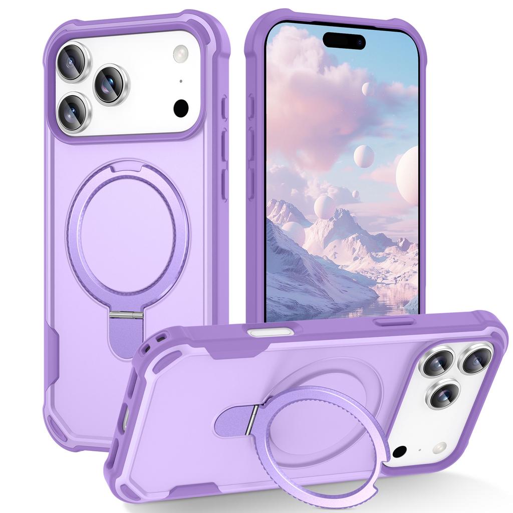 Applicable to iPhone17ProMax Yingcai Magnetic Bracket Mobile Phone Case Apple 16Pro Anti-drop 15 Protective Case
