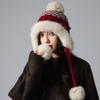Ethnic Style Fair Isle Style Beanies Printed Ear Protection Hat Sweet Jacquard Knitted Hat  Autumn