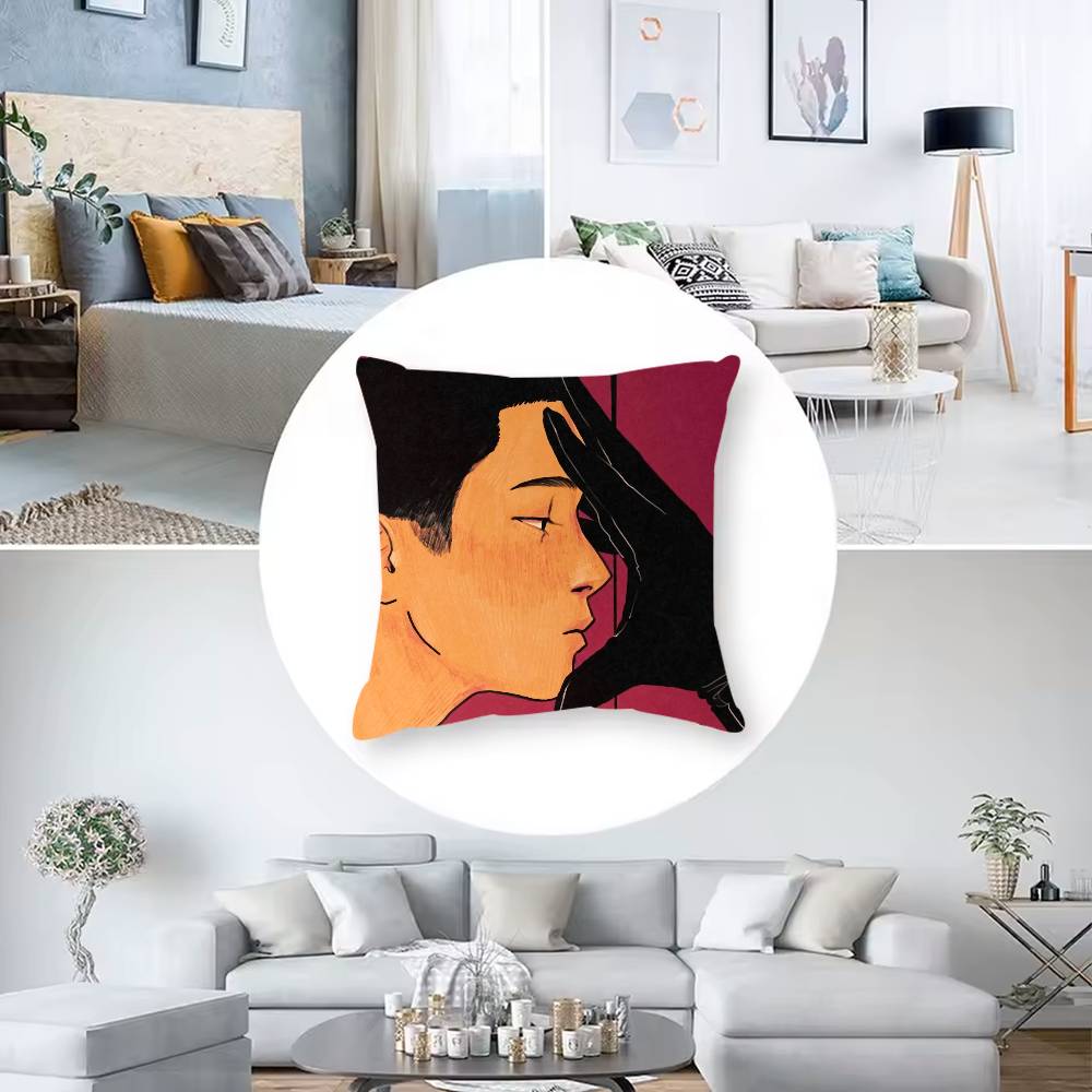 H-Hai-sooS Kissenbezug Staubmilbenfrei Verdeckter Reißverschluss Schlafsofa