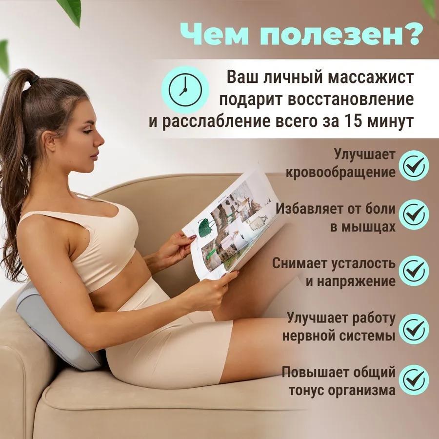 Massage pillow for the neck, back, shoulders / roller massager Electric for the body Shiatsu