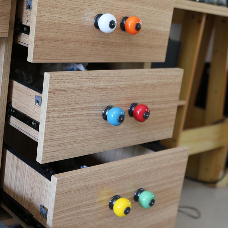 Kitchen Cabinet Pulls With Colorful Zinc Alloy Ceramic Construction For Home Decor And Storage
