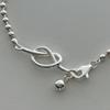 Korean Knotted Heart Round Beads Bracelet For Women Girl Simple Fashion New Jewelry Ladies Gift Party pulseras mujer