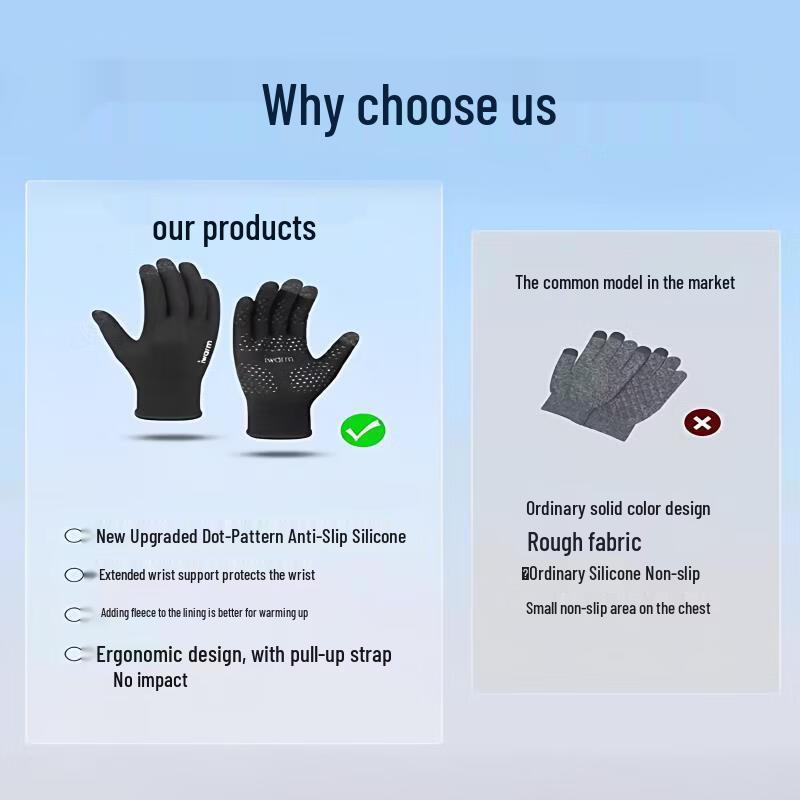 Lan Tuan Full Finger Anti-slip Pull-up Gloves