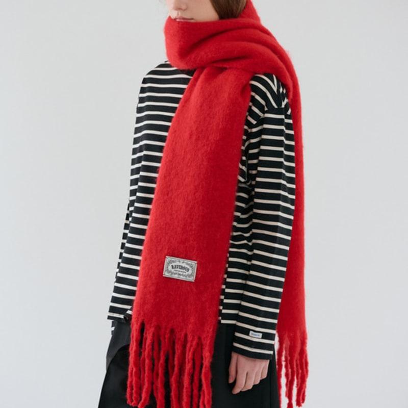 RAVEROUS Weicher gebürsteter Schal_Rot