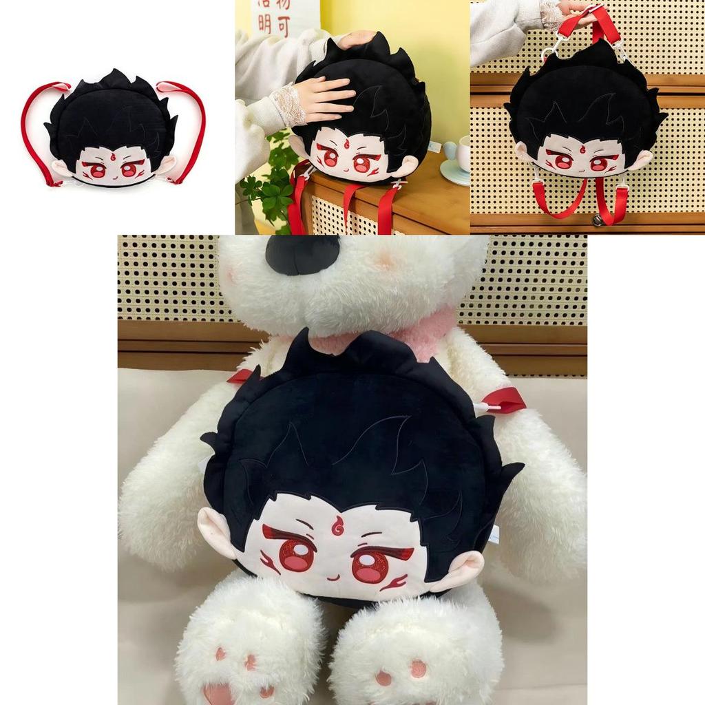 Nezha Plush Anime Backpack For Kids With Storage And Comfortable Shoulder Straps