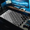 Schwarz-Weiß Textur Mauspade Esports Büro Laptop Schreibtischmatte Spielzubehör Mauspade XXL Rutschfest HD Gaming Lange Schreibtischmatte