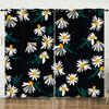 Flower Series Sunflower Digital Printing Curtain Blackout And Punching
