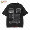 Autotee Range Rover Grafika Wentylatora Projekt Artystyczny Vintage Oversize Koszulka Fg68
