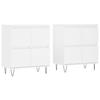 VidaXL Buffets 2 pcs blanc bois d'ingénierie 3190173