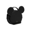 Coach X Disney 17 Collaboration Mickey Mouse Ear Zipper Leather Small Round Crossbody Bag Women Crossbody Bag Black White CM840-QBM2