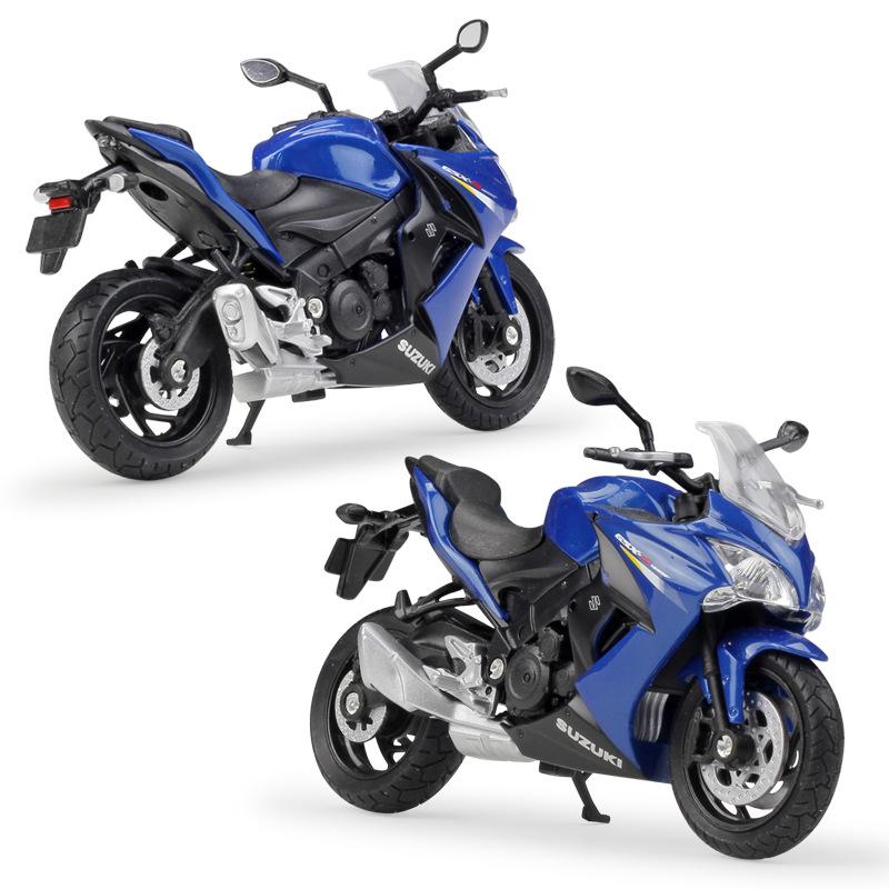 Model motocyklu ze slitiny 1/18 Welly Suzuki GSX S1000F z lehké slitiny Odlitky z kovu Auta na hraní Model motocyklu Vysoká simulační kolekce Dětské dárky