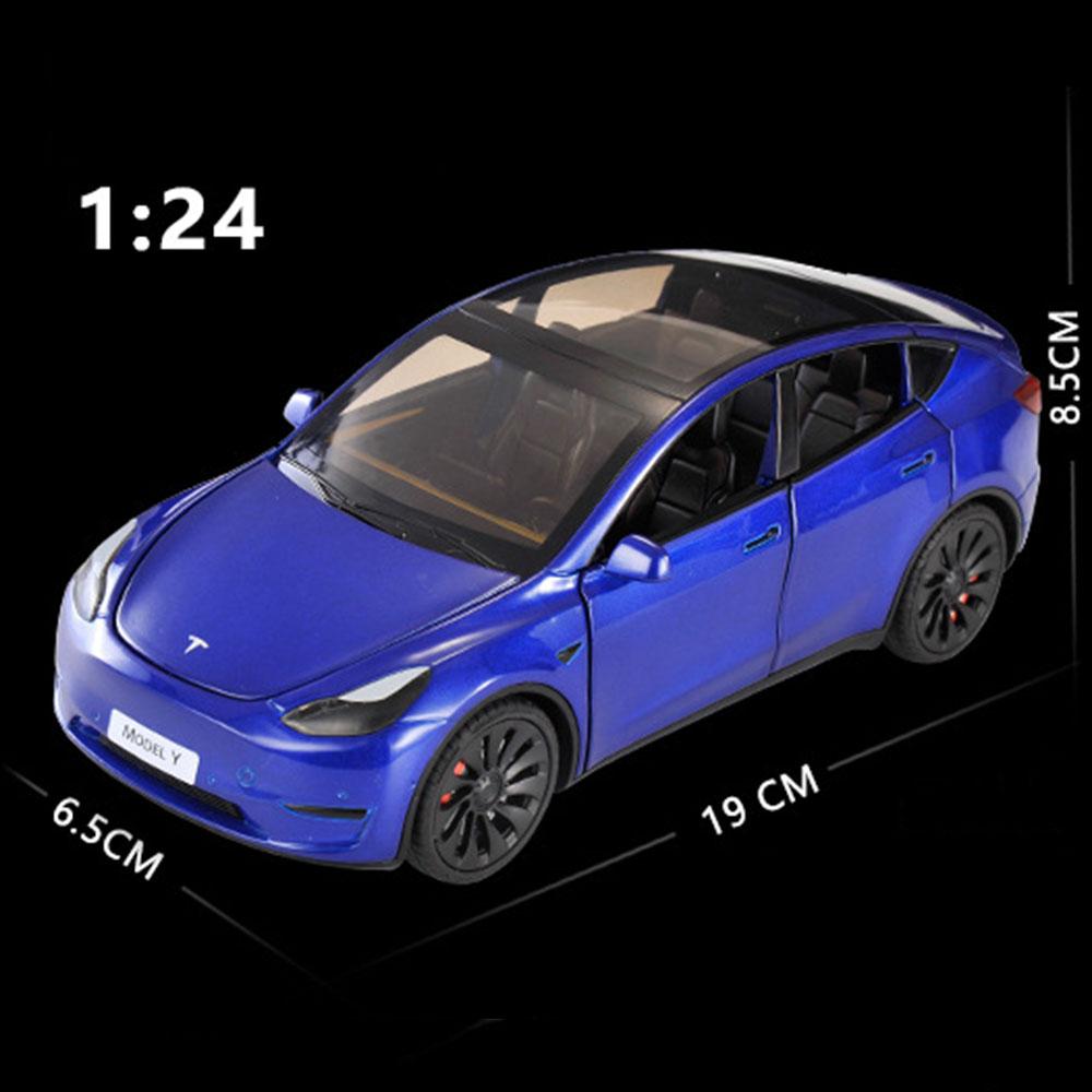 Ny 1/24-skalamodell Y Diecast Alloy Lekemodeller Bilsimulering med lyd og lys Trekk tilbake Funksjon Samling Gutter Leketøy Gaver