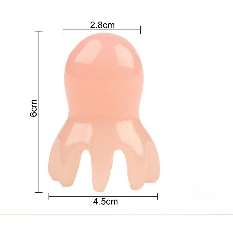 Octopus Shaped Head Massage Comb Resin Wide Tooth Scalp Massage Comb Meridian Acupoint Back and Neck Manual Deep Massage Tools