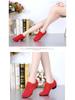 Women's Professional Latin Dance Shoes – Soft Sole, Flat Heel, Oxford Cloth
