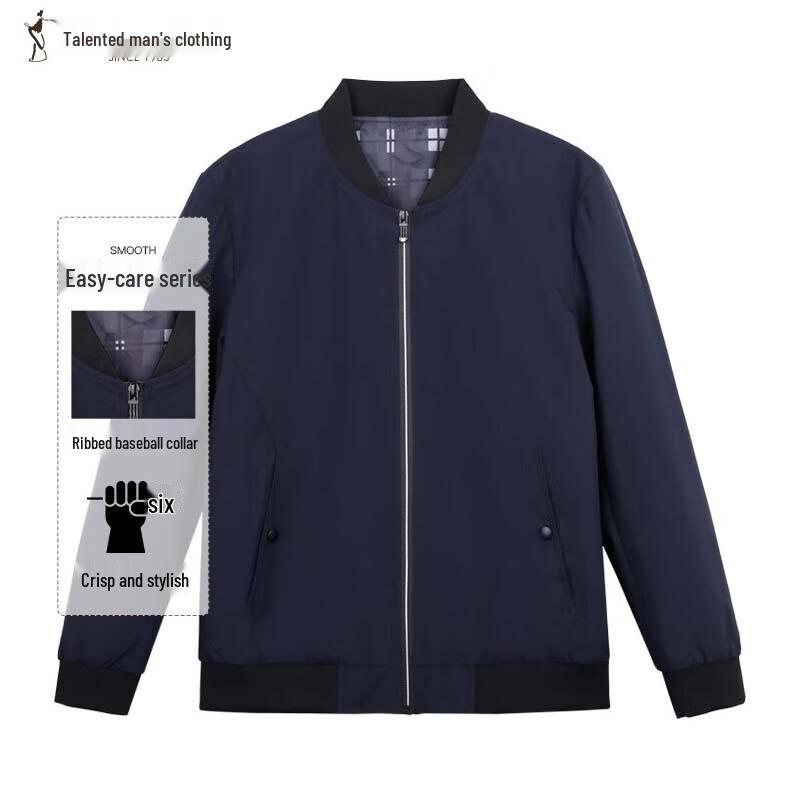 

TRIES Men s Baseball Collar Jacket 2XL