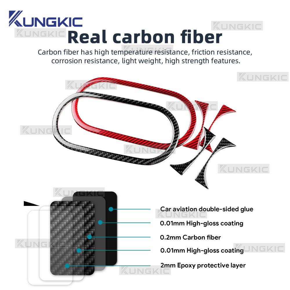 Echter Weicher Kohlefaseraufkleber Für SEAT Ateca 5F 2016-2025 Für Cupra Ateca 5F 2018-2025 LHD RHD Auto Hinteres Ablagefach Getränkehalter Panel