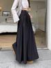 2024 Neuer hochtaillierter schlanker A-Linien-Regenschirmrock für Damen - Koreanischer Herbststil