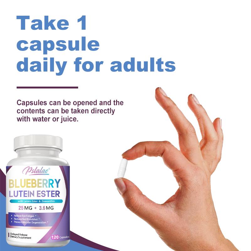 Pslalae 25mg Blueberry Extract and 3.6mg Lutein Esters with Zeaxanthin - Eye Health