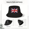 Custom Union Jack Flag Of The UK Bucket Hat for Women Men Print Summer Beach Sun Camping Cap