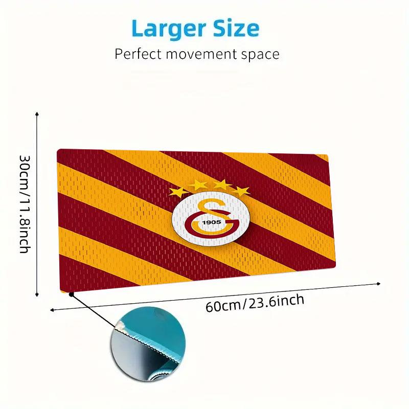 Galatasaray S Large Size Mouse Pad Large Gaming Table Cushion Non-slip Laptop Tablet Big Mousepad XXL Mat Mini PC Playmat With Lock edge