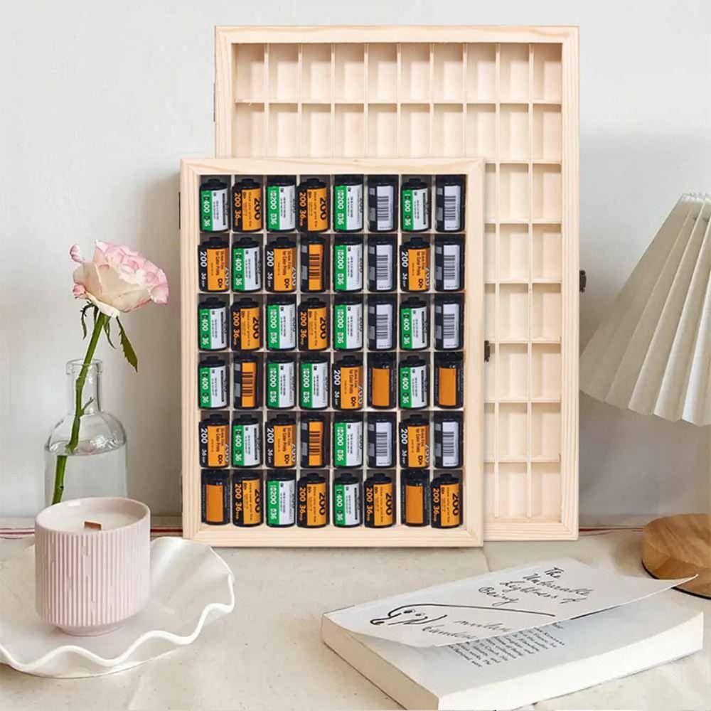 Cu Cutie de Depozitare cu Capac, Cutie Antistropi, Raft de Expunere Practic pentru Casetă Film 135