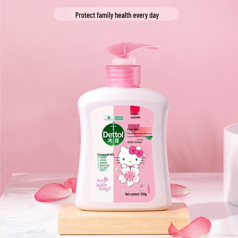 Dettol Hello Kitty Antibacterial Moisturizing Hand Wash, 3x250g