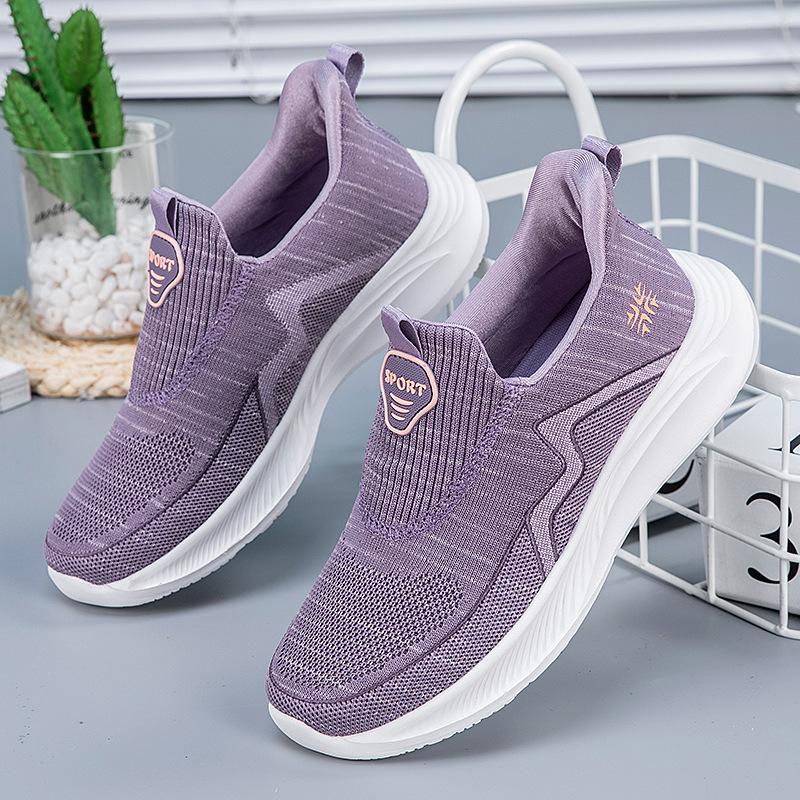 Nowe buty damskie codzienne miękkie podeszwy pojedyncze buty damskie wygodne oddychające leniwe buty buty codzienne