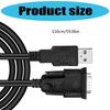 USB zu RS232 Seriell 9-Pin Stecker Adapterkabel Anschluss Datenkabel für Elektronisches Gerät Kamera Desktop Laptop Drucker