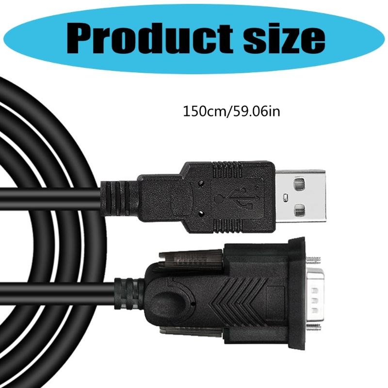 USB zu RS232 Seriell 9-Pin Stecker Adapterkabel Anschluss Datenkabel für Elektronisches Gerät Kamera Desktop Laptop Drucker
