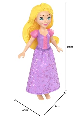 Mattel Disney Princess Rapunzel (Mini Doll) [Dress-Up Doll] [Ages 3 and Up] [Gift] HLW70