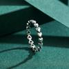 Classic Vintage Heart To Heart Ring 100% 925 Sterling Silver Stackable Simple Finger Rings For Women Fine Jewelry Anillo