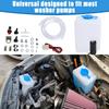 Swess Car Windshield Washer Pump Universal Reservoir Kit 99300 Fluid Reservoir Tank Bottle With Pump