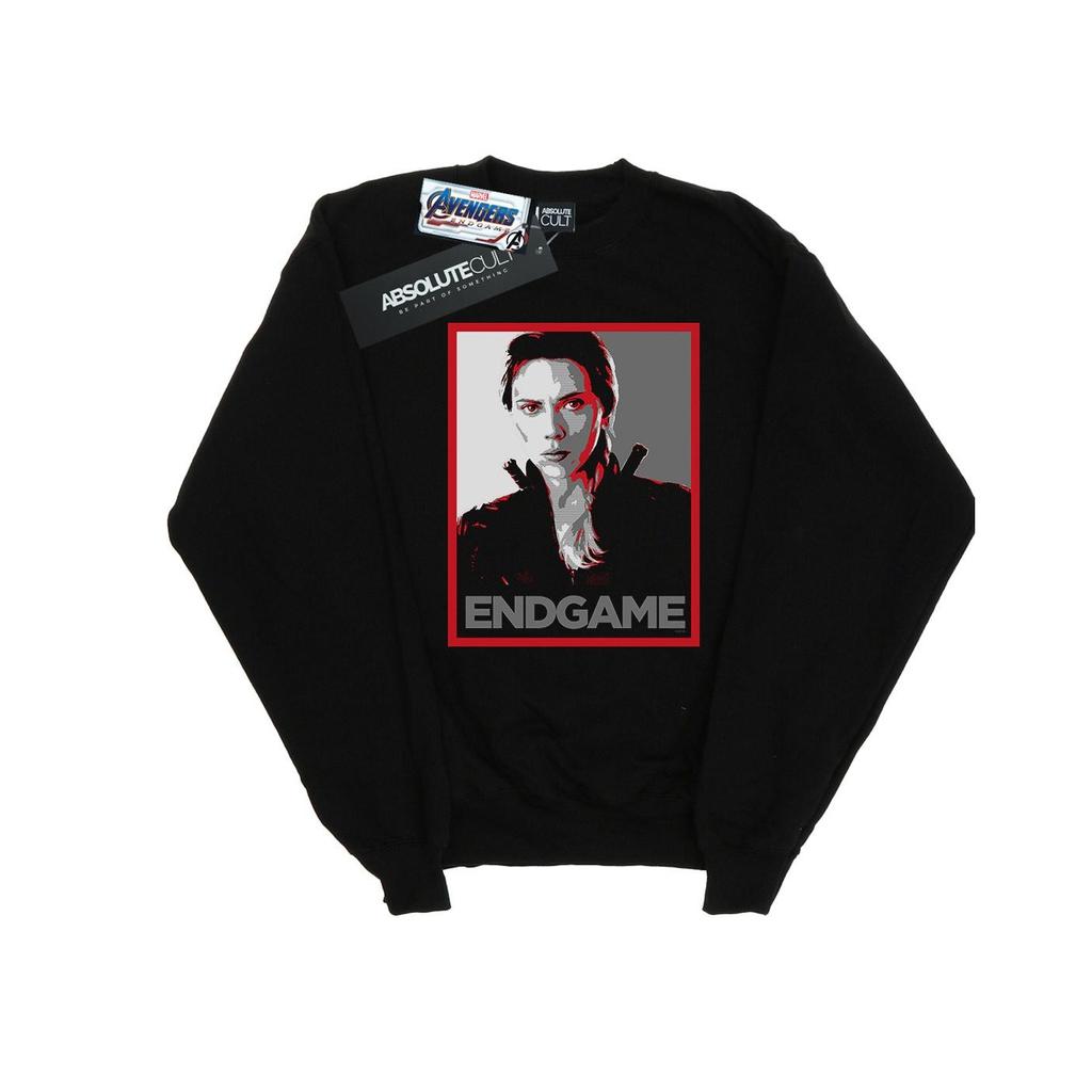 Marvel Mens Avengers Endgame Black Widow Poster Sweatshirt