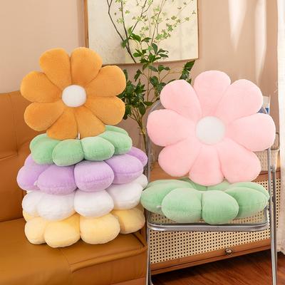Small Daisy Petal Seat Cushion New Cute Plush Toy Eight Petal Flower Throw Pillow Office Seat Cushion