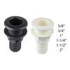 ABS Through Hull Fitting Boat Drainage Outlet Deck Drain Plug Overflow Component for Bilge Pump Yacht RV
