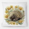 Australisches Ameisenigel Tiere Hakea Akazienblüten Kissenbezug Handbemalung Kunst Dekorative Kissenhülle