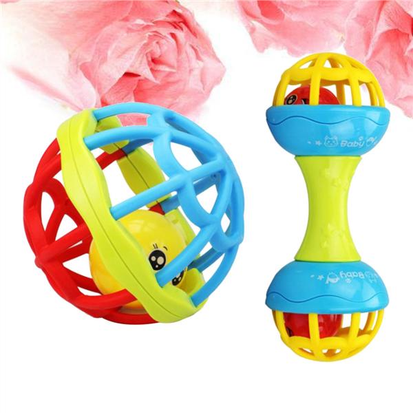 Buy 2Pcs Colorful Baby Rattle Toys Handbells Shake Activity Ball