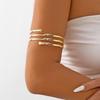 Multilayer Coil Open Arm Bangles Gold Hyperbolic Cuff Bangle Adjustable Snake Armband  Party