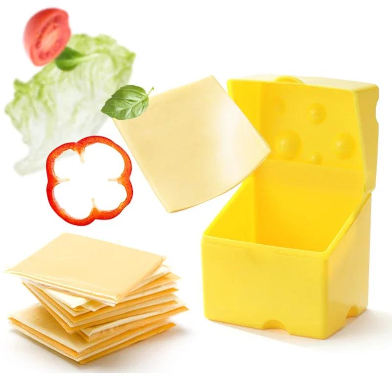Kitchen Fresh-keeping ABS Flip Cheese Box Refrigerator Fresh-keeping BoxFood And Snack Packaging Cheese Storage Box Wholesale