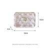 Portable Lace Coin Purse Multifunctional Floral Pattern Makeup Bag Large Capacity Makeup Lipstick Storage Bag Women